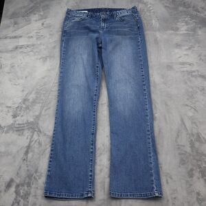 Calvin Klein Pants Womens 30 Blue Straight Cut Mid Rise 5 Pocket Design Jeans